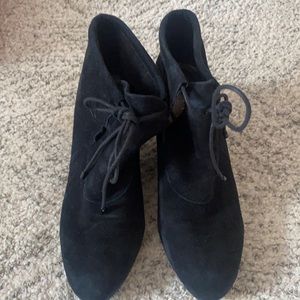 Easy Spirit, black bootie, man made suede like material, size 8